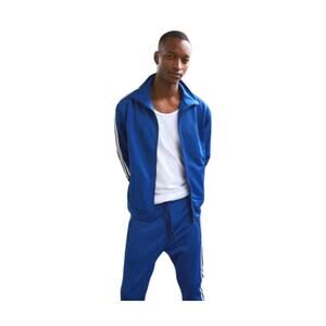 New the Kooples sport zip up blue track jacket sz M